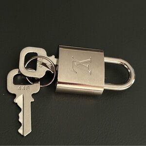 Louis Vuitton silver Lock and Key #448